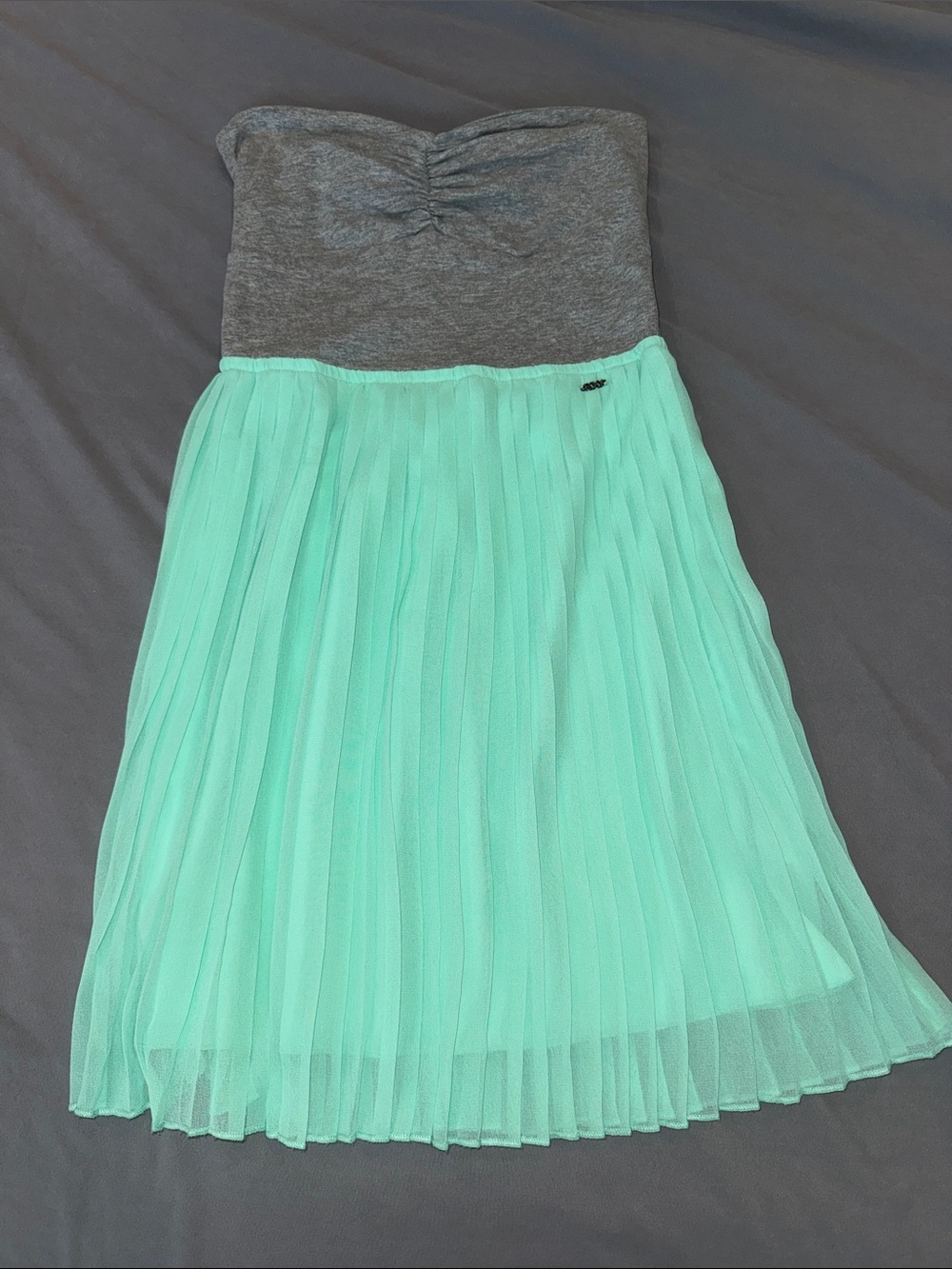 Roxy Gray Strapless dress